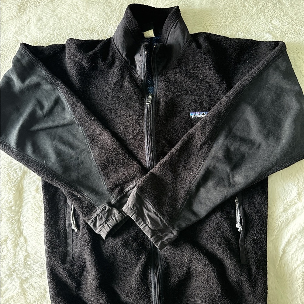 Patagonia Men's Black Zip-Up Sweater